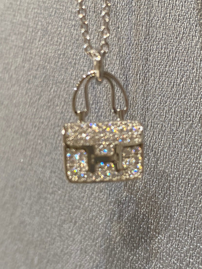 [BloomBling]CONSTANCE PEDANT DIAMOND NECKLACE
