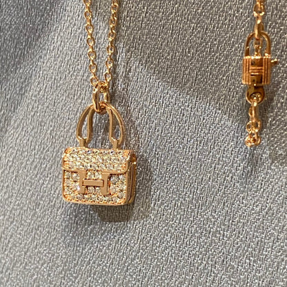 [BloomBling]CONSTANCE PEDANT DIAMOND NECKLACE