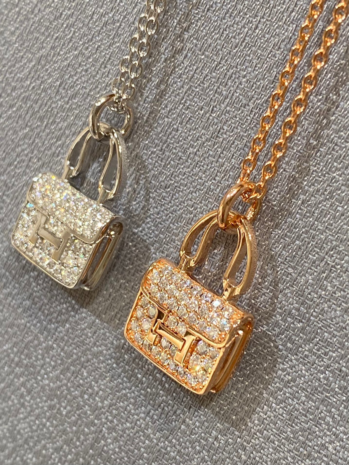 [BloomBling]CONSTANCE PEDANT DIAMOND NECKLACE