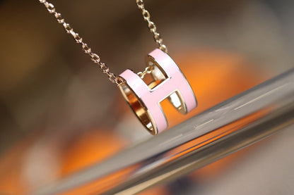 [BloomBling]POP H PEDANT PINK GOLD