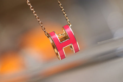[BloomBling]POP H PEDANT PINK GOLD
