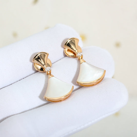 [BloomBling]DREAM MOP PINK GOLD EARRINGS