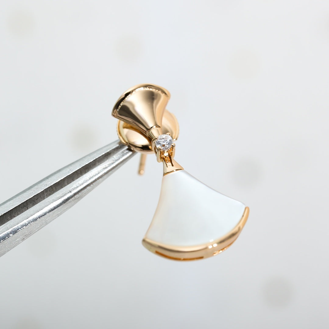 [BloomBling]DREAM MOP PINK GOLD EARRINGS