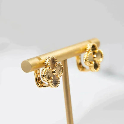 [BloomBling]CLOVER MEDIUM 1 MOTIFS LASER EARRINGS