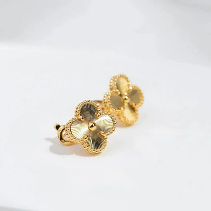 [BloomBling]CLOVER MEDIUM 1 MOTIFS LASER EARRINGS