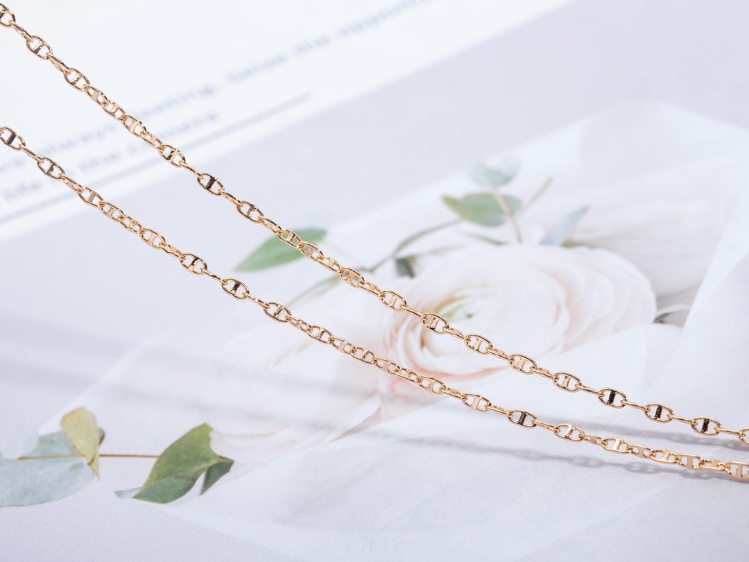 [BloomBling]ECHAPPEE NECKLACE PINK GOLD