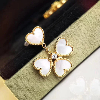 [BloomBling]CLOVER SWEET WHITE MOP EARRINGS