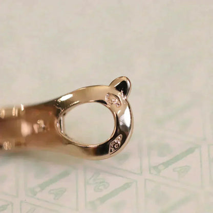 [BloomBling]CLOVER MEDIUM 1 MOTIFS FUll DIAMOND EARRINGS