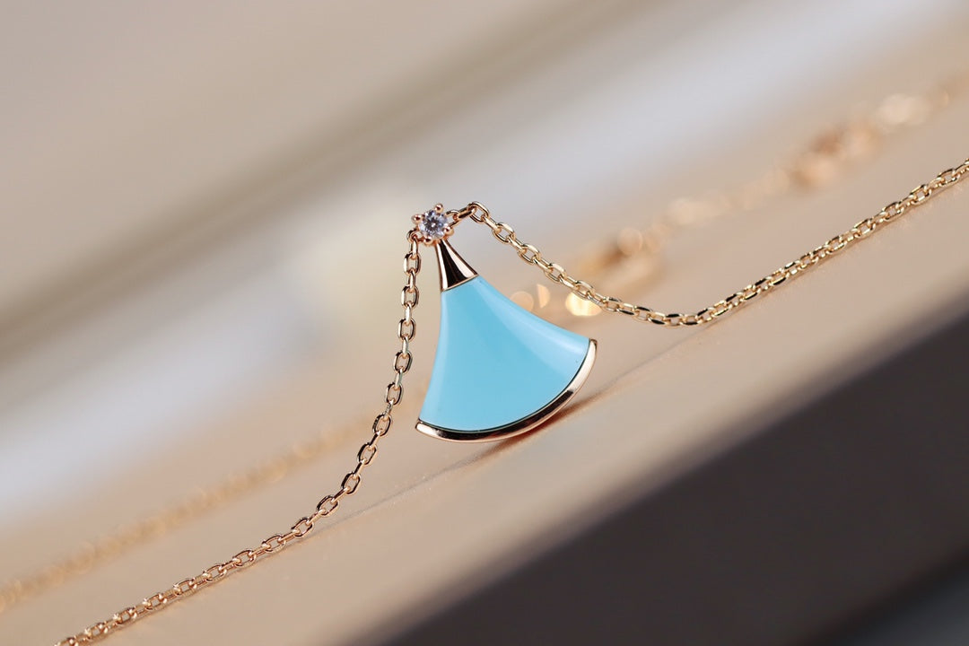 [BloomBling]DREAM NECKLACE TURQUOISE PINK GOLD