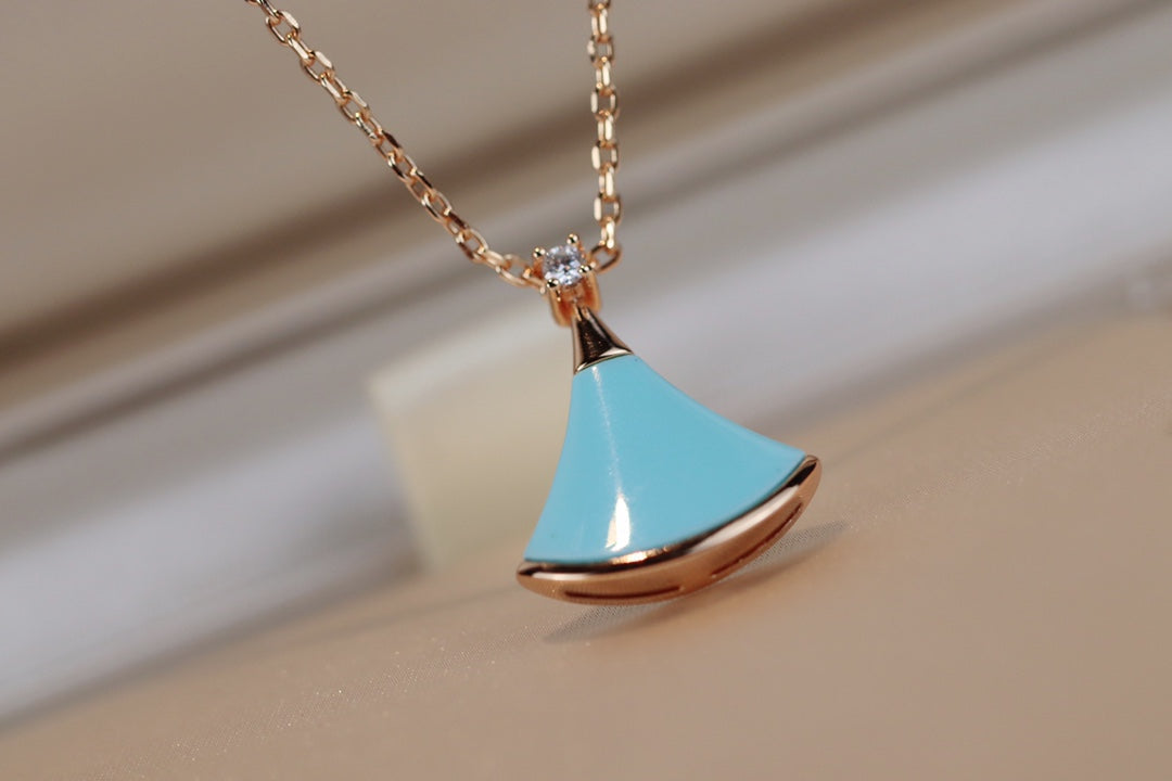 [BloomBling]DREAM NECKLACE TURQUOISE PINK GOLD