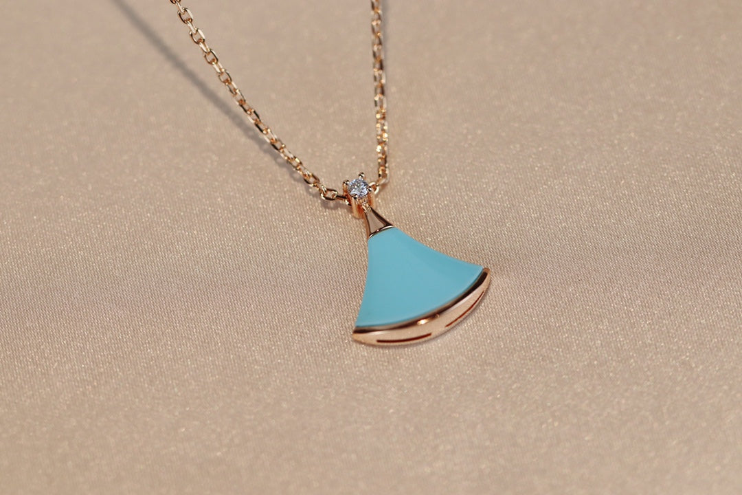 [BloomBling]DREAM NECKLACE TURQUOISE PINK GOLD