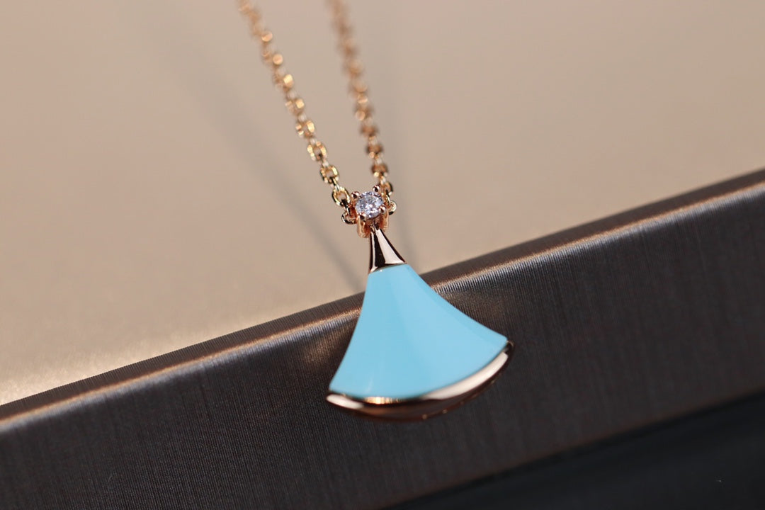 [BloomBling]DREAM NECKLACE TURQUOISE PINK GOLD