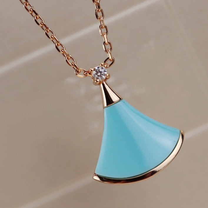 [BloomBling]DREAM NECKLACE TURQUOISE PINK GOLD