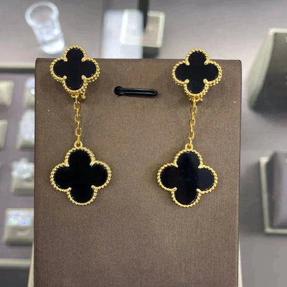 [BloomBling]CLOVER 2 MOTIFS  EARRINGS (MULTIPLE CHOICESC