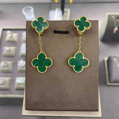 [BloomBling]CLOVER 2 MOTIFS  EARRINGS (MULTIPLE CHOICESC