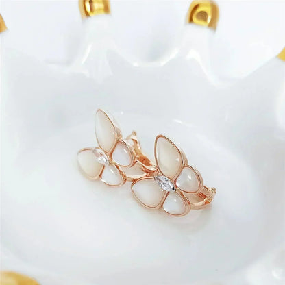 [BloomBling]BUTTERFLY MOP DIAMOND EARRINGS