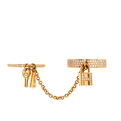 [BloomBling]HM KELLY CLOCHETTE DOUBLE RING IN  WITH DIAMONDS