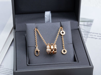 [BloomBling]SERPENTI PINK GOLD NECKLACE DIAMOND