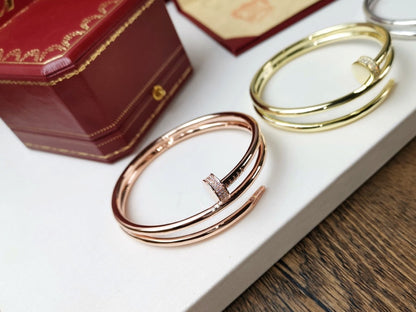 [BloomBling]JUSTE BRACELET 3.5MM DOUBLE ROW DIAMOND