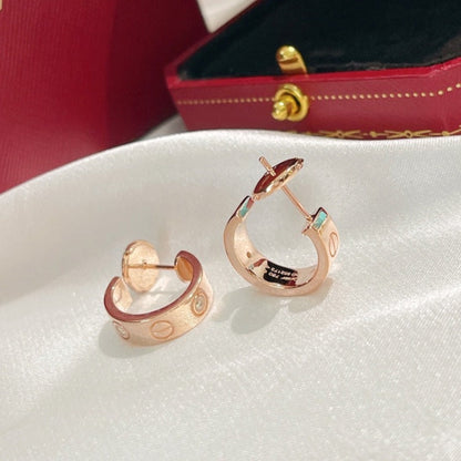 [BloomBling]LOVE EARRINGS 5.7MM 2 DIAMONDS