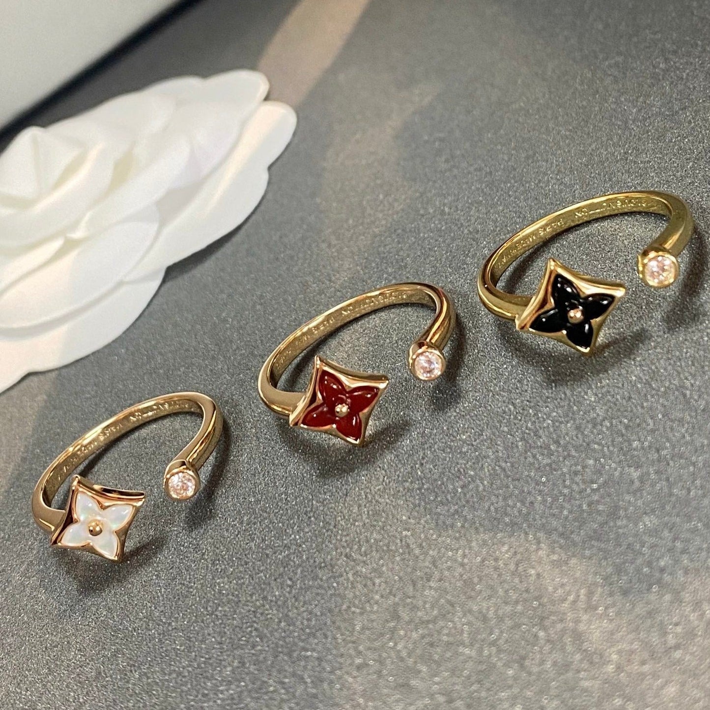 [BloomBling]STAR 1 DIAMOND OPEN RING