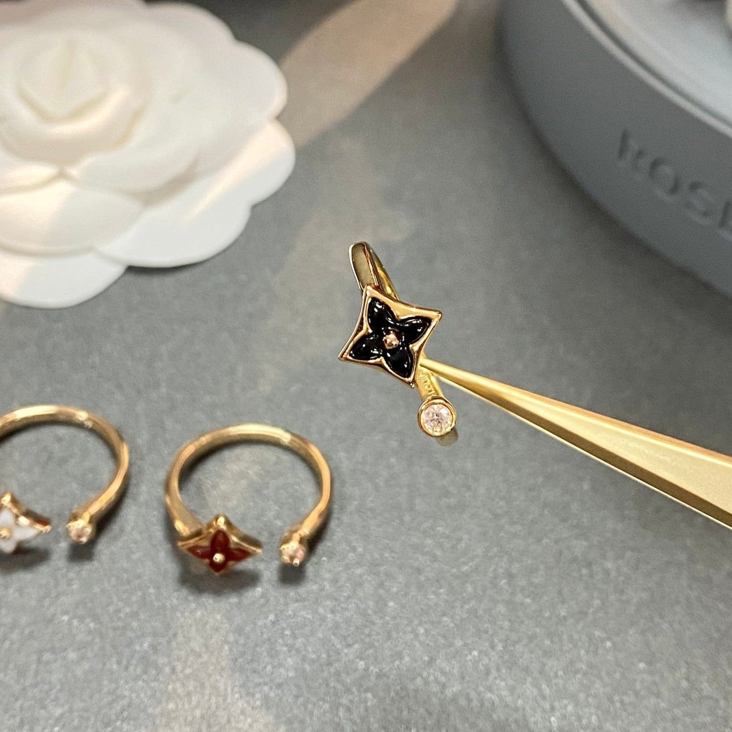 [BloomBling]STAR 1 DIAMOND OPEN RING