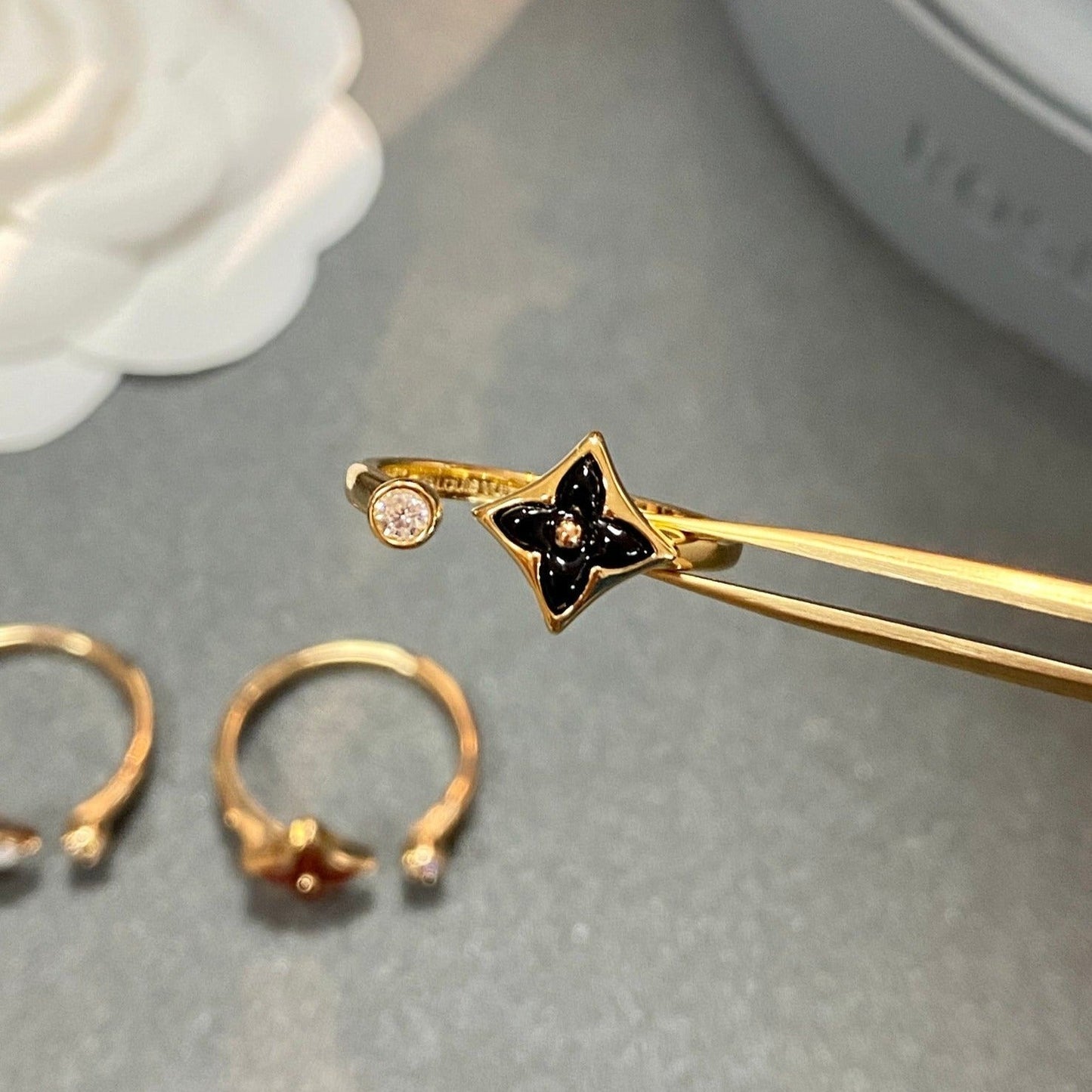 [BloomBling]STAR 1 DIAMOND OPEN RING