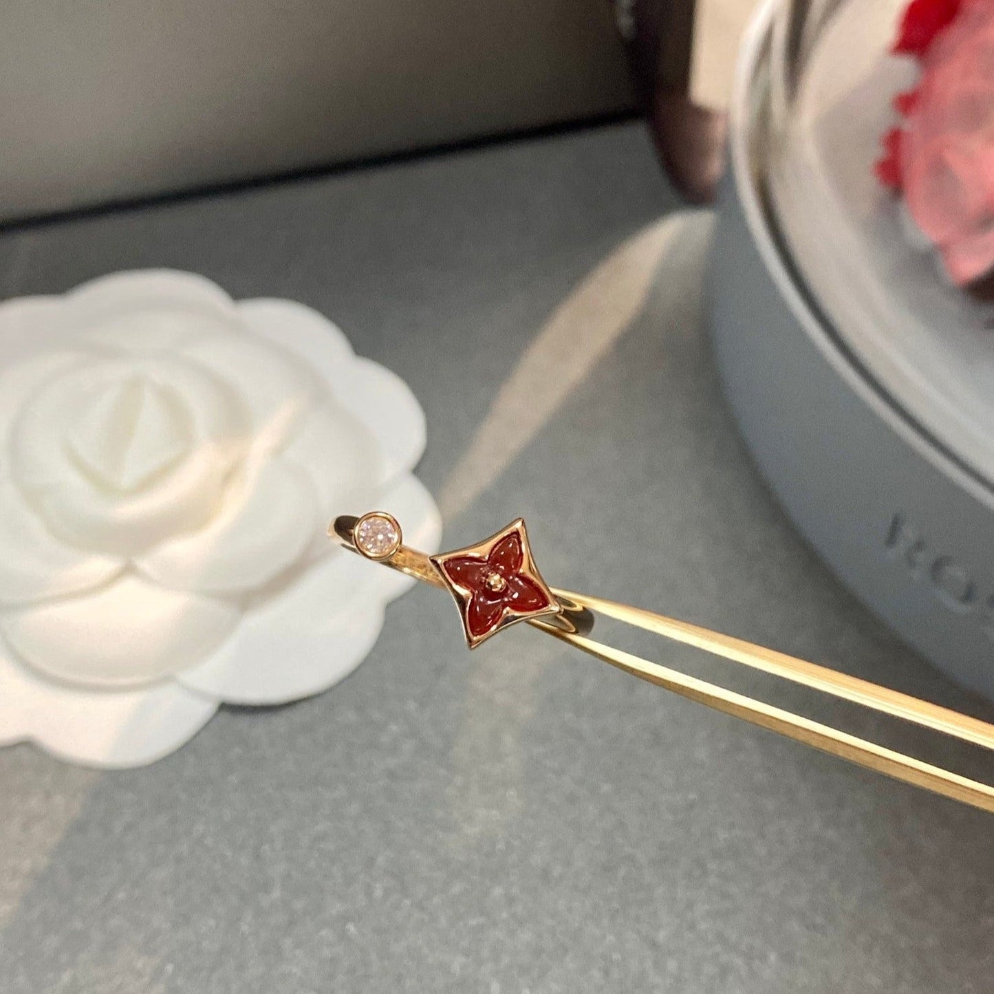 [BloomBling]STAR 1 DIAMOND OPEN RING