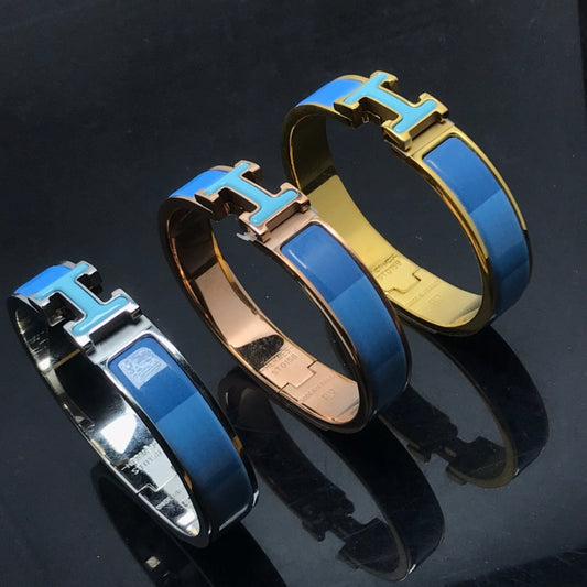 [BloomBling]H BRACELET BLUE RAINBOW CERAMIC