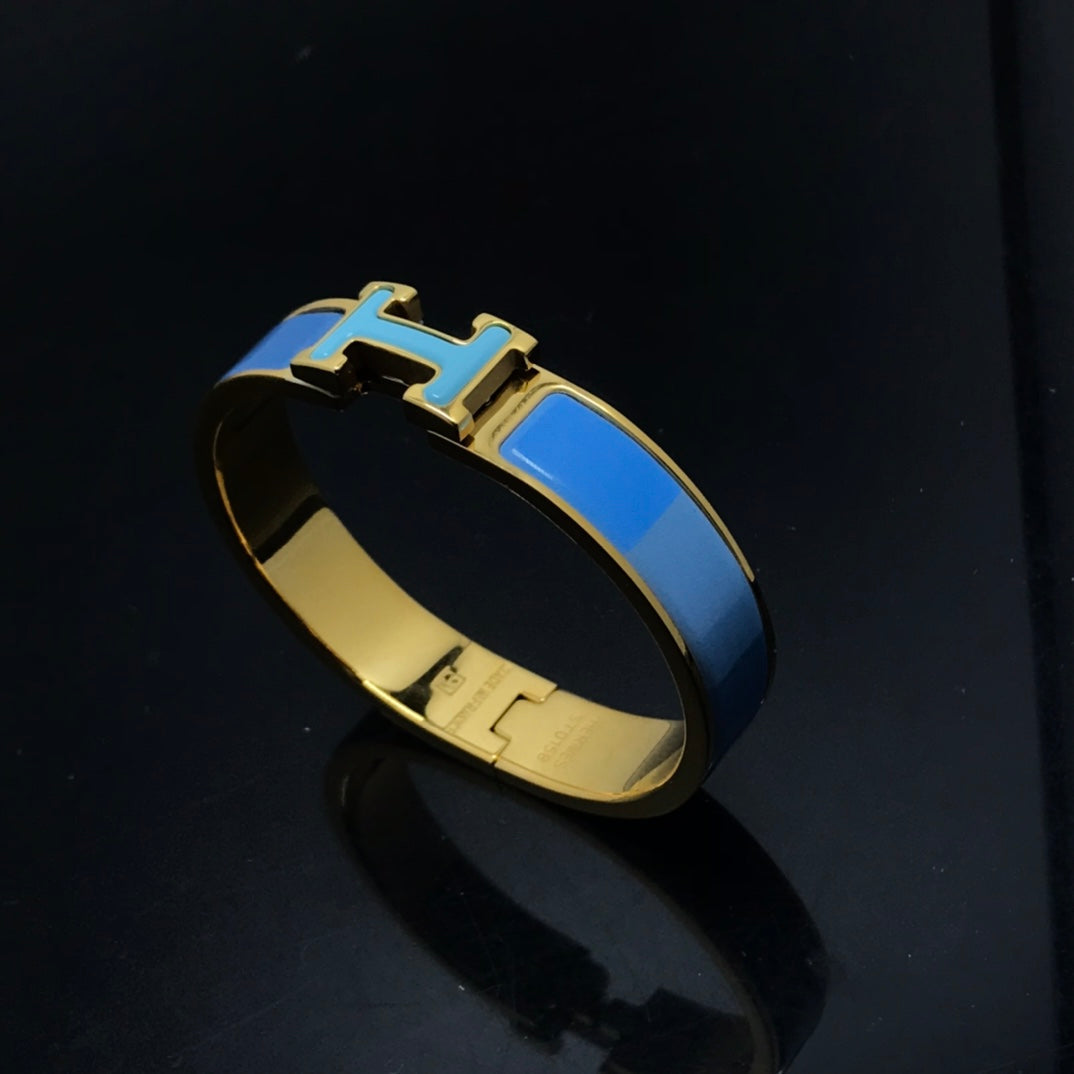 [BloomBling]H BRACELET BLUE RAINBOW CERAMIC