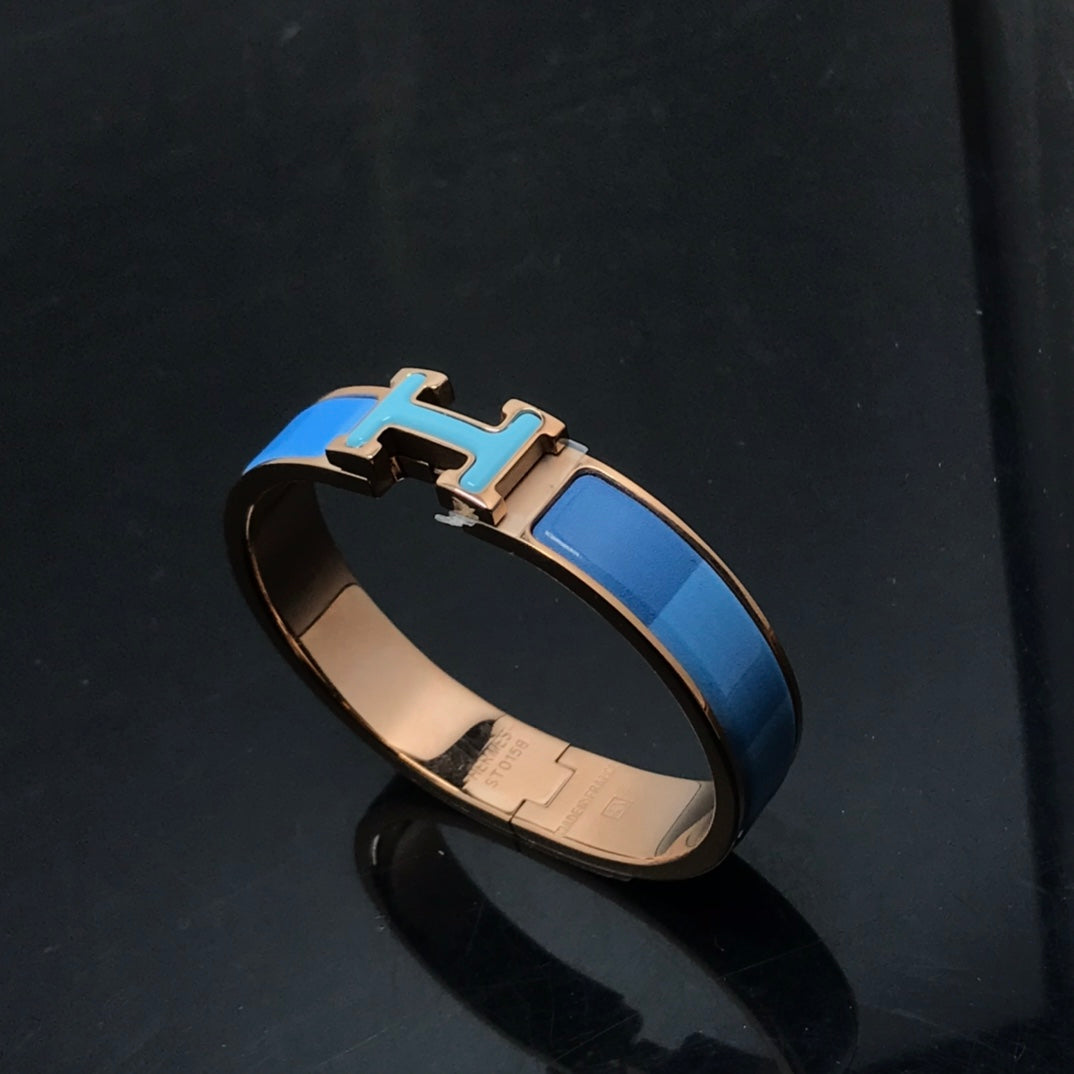 [BloomBling]H BRACELET BLUE RAINBOW CERAMIC