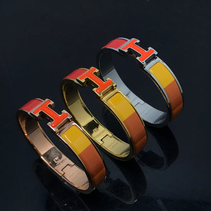 [BloomBling]H BRACELET ORANGE RAINBOW CERAMIC
