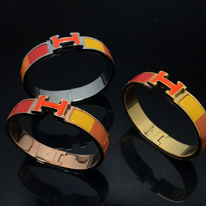 [BloomBling]H BRACELET ORANGE RAINBOW CERAMIC