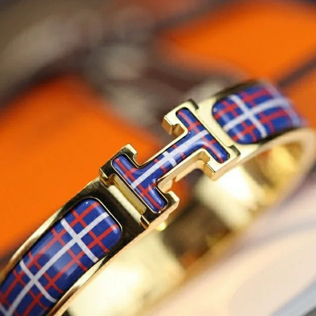 [BloomBling]H TARTAN BRACELET 12MM