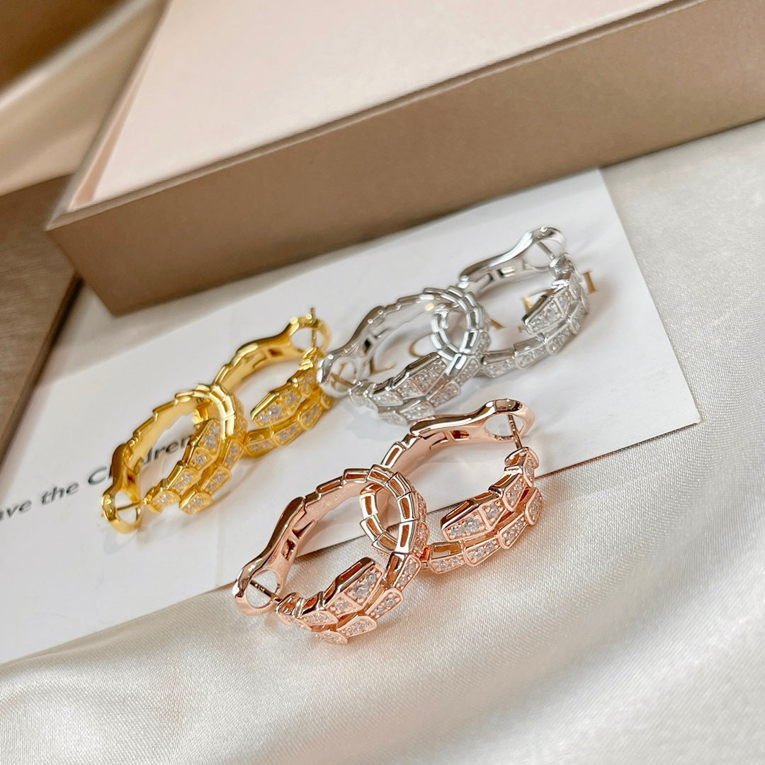 [BloomBling]SERPENTI EARRINGS DIAMOND