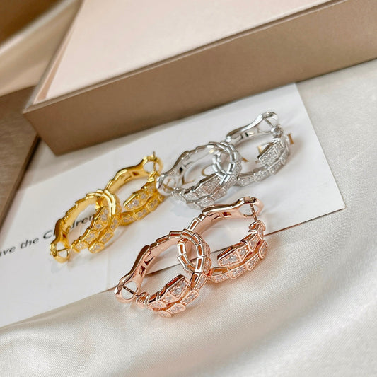 [BloomBling]SERPENTI EARRINGS DIAMOND