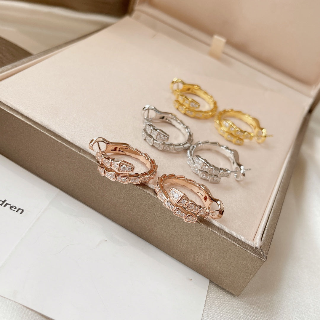 [BloomBling]SERPENTI EARRINGS DIAMOND