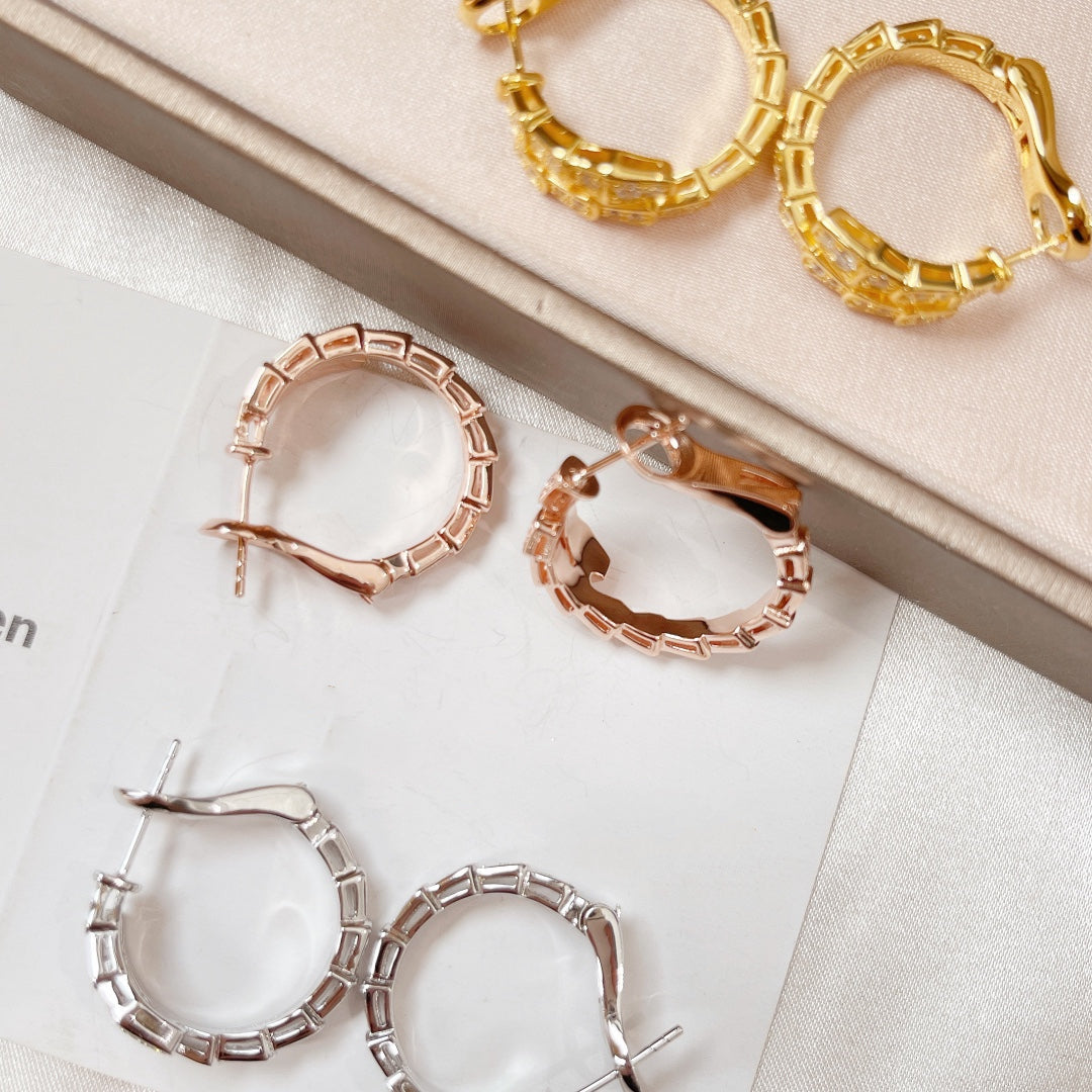 [BloomBling]SERPENTI EARRINGS DIAMOND