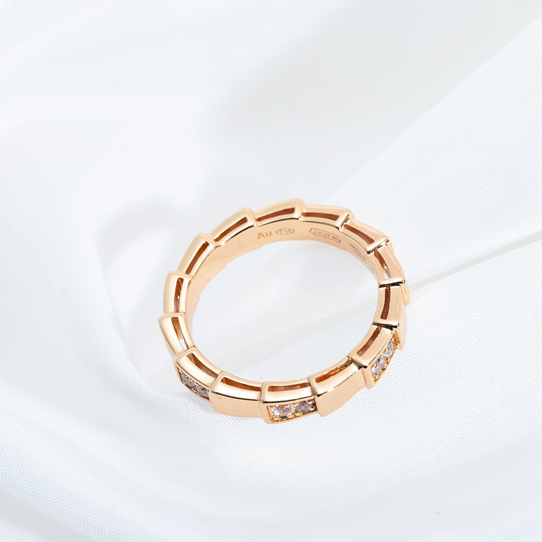 [BloomBling]SERPENTI RING PINK GOLD  3MM