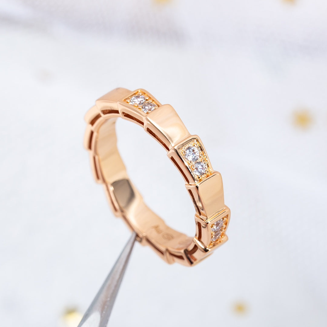 [BloomBling]SERPENTI RING PINK GOLD  3MM