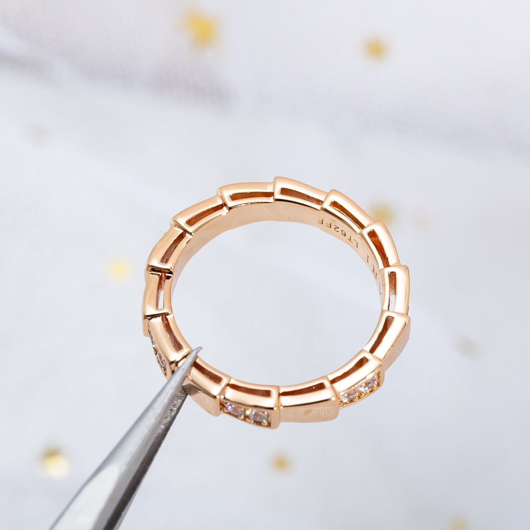 [BloomBling]SERPENTI RING PINK GOLD  3MM