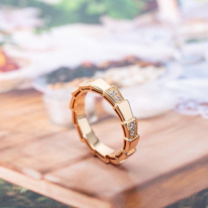 [BloomBling]SERPENTI RING PINK GOLD  3MM