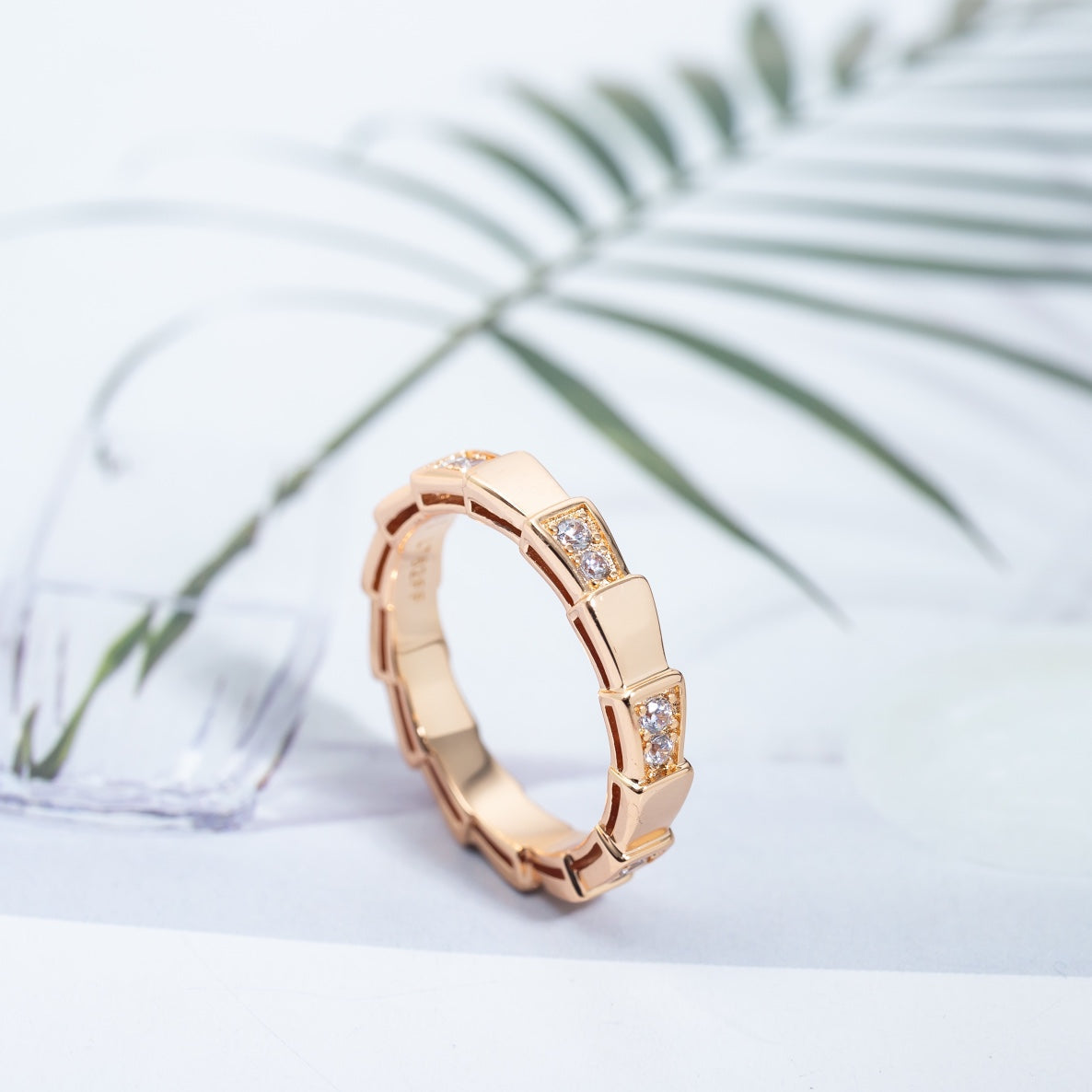 [BloomBling]SERPENTI RING PINK GOLD  3MM
