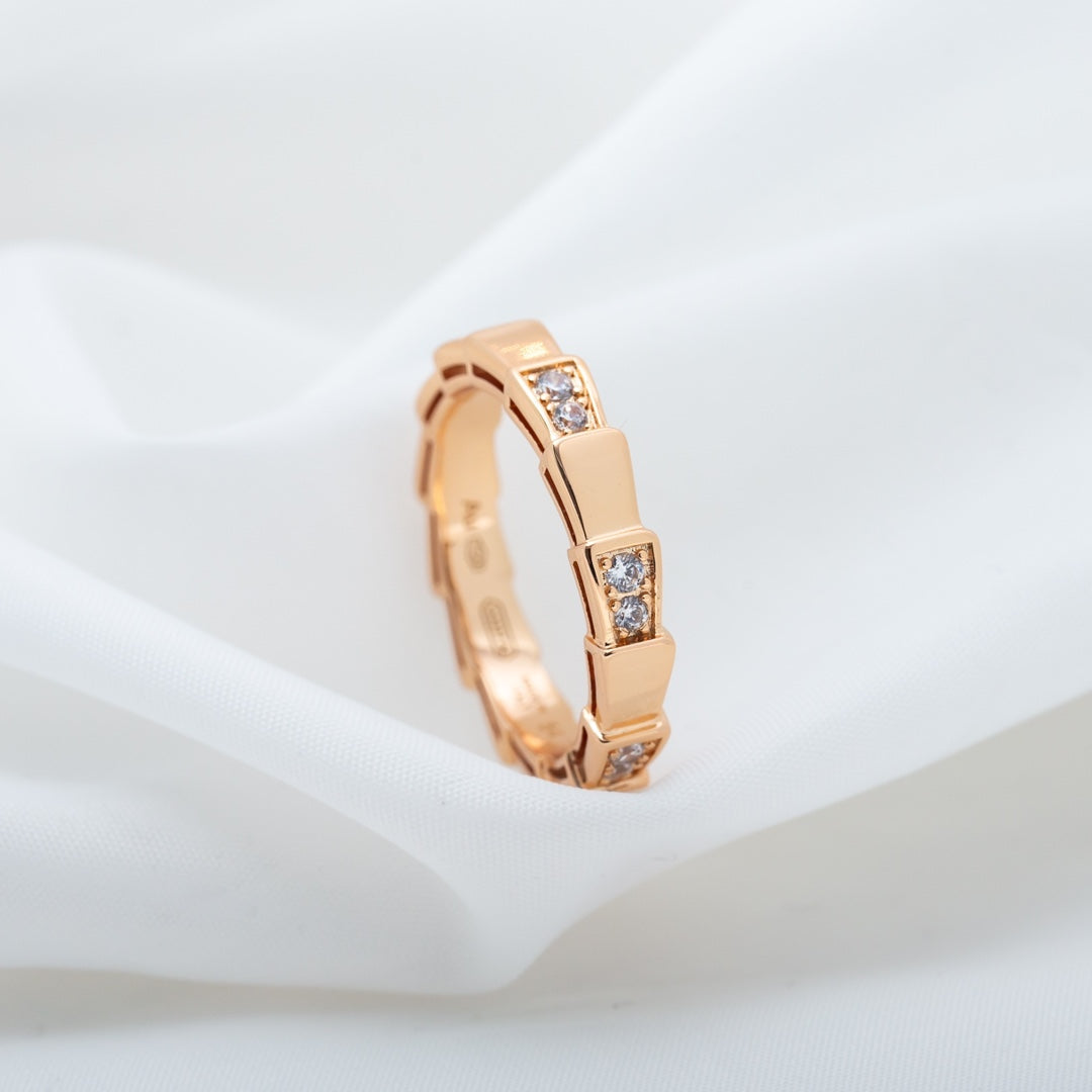 [BloomBling]SERPENTI RING PINK GOLD  3MM