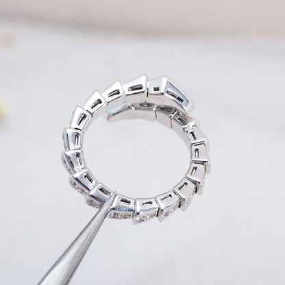 [BloomBling]SERPENTI RING SILVER DIAMOND PAVED 4MM