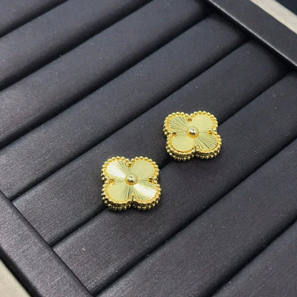[BloomBling]CLOVER MINI 9.5MM LASER EARRINGS