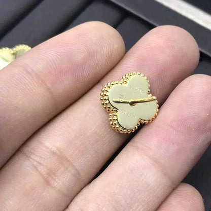 [BloomBling]CLOVER MINI 9.5MM LASER EARRINGS