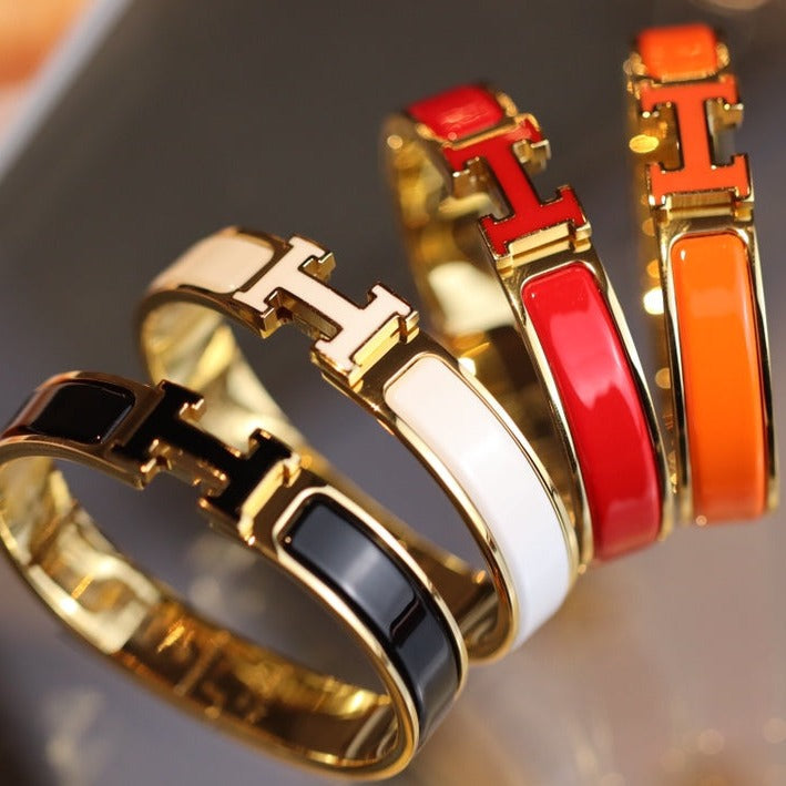 [BloomBling]H BRACELET 12MM GOLD