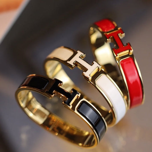 [BloomBling]H BRACELET 12MM GOLD