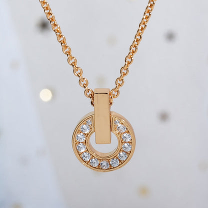 [BloomBling]GARI NECKLACE PINK GOLD DIAMOND